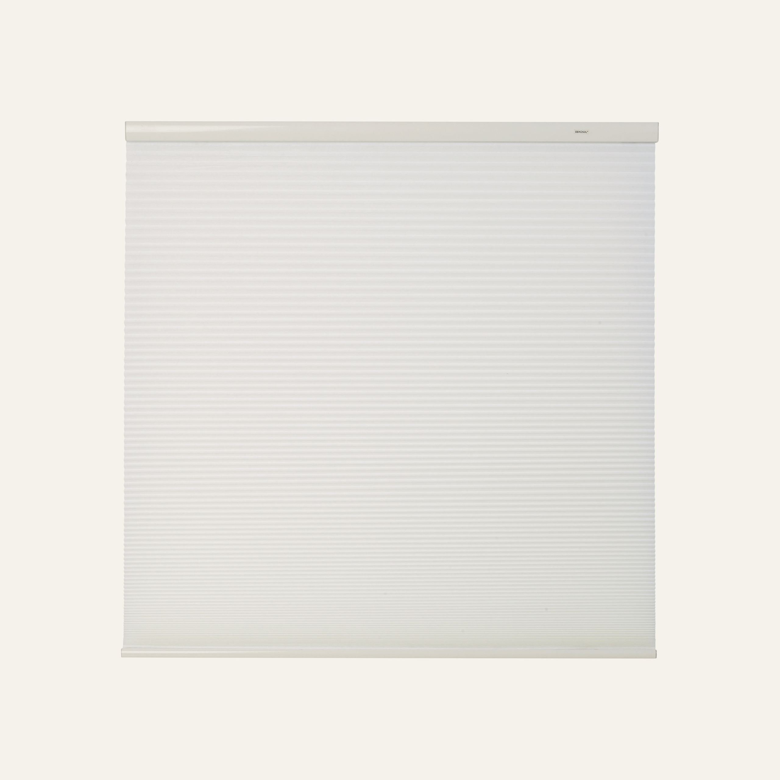 Ljusfiltrerande dubbel plisségardin vit - 4