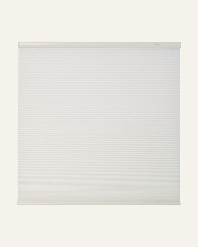 Ljusfiltrerande dubbel plisségardin vit - 80x160 cm vit - 1
