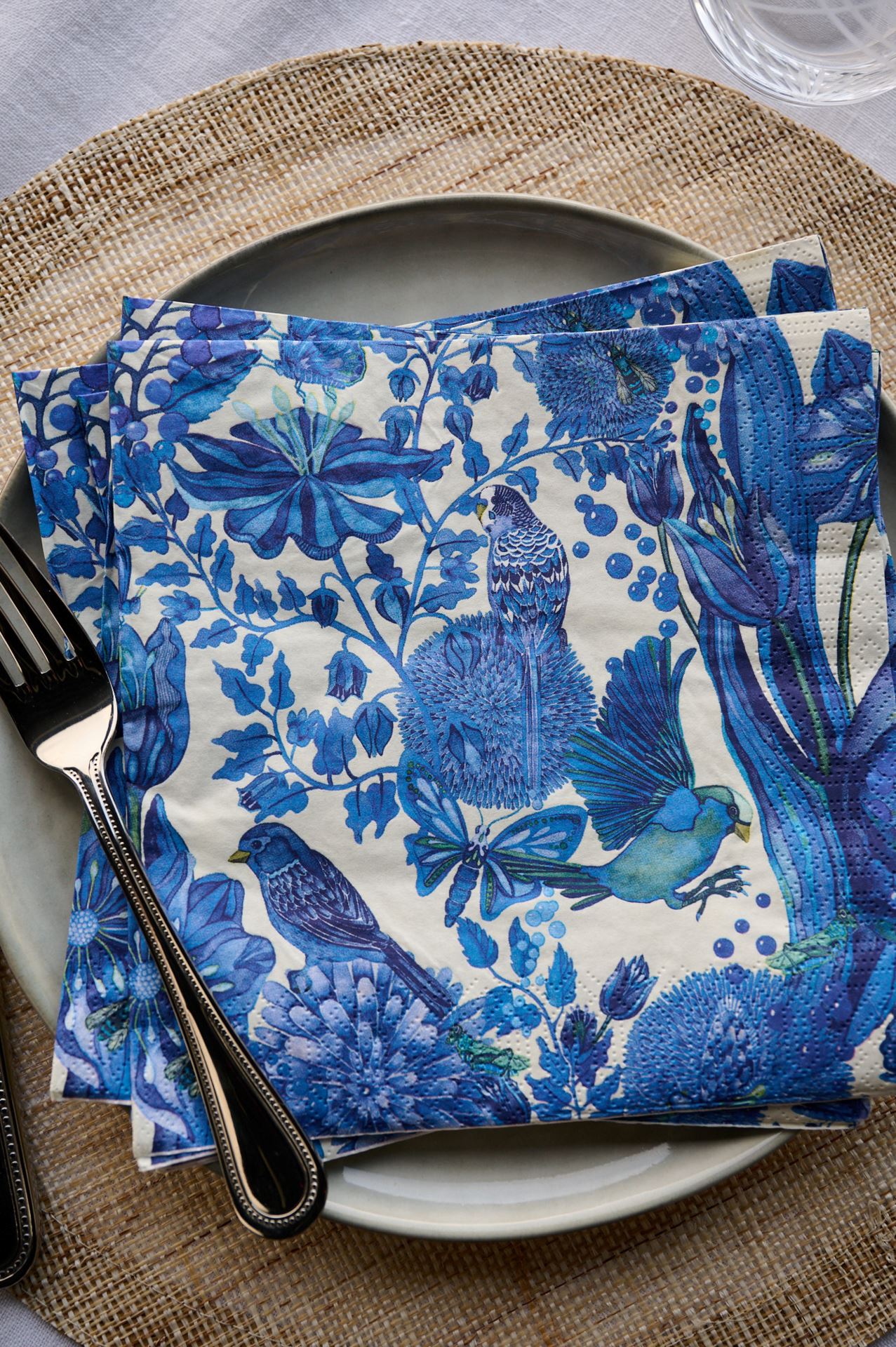 Middagsservetter blå - 2