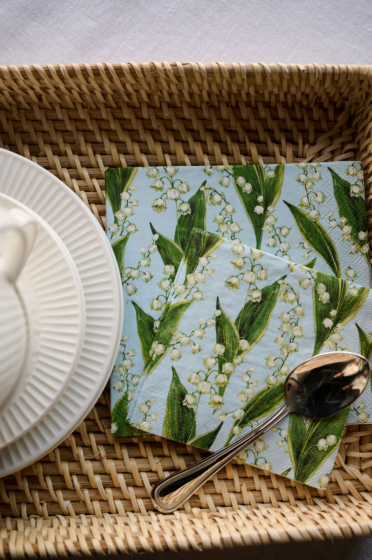 Cocktailservett ljusblå - 2