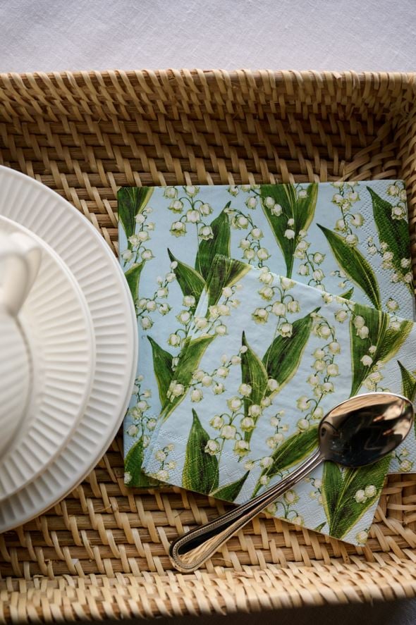 Cocktailservett ljusblå - 2