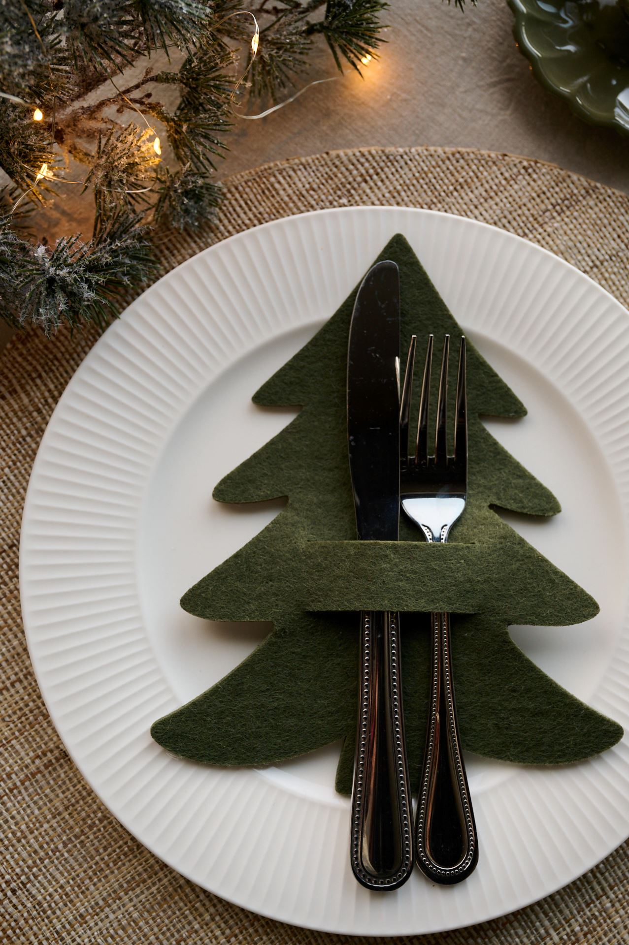 Bestickhållare grön - 21 cm grön - 1