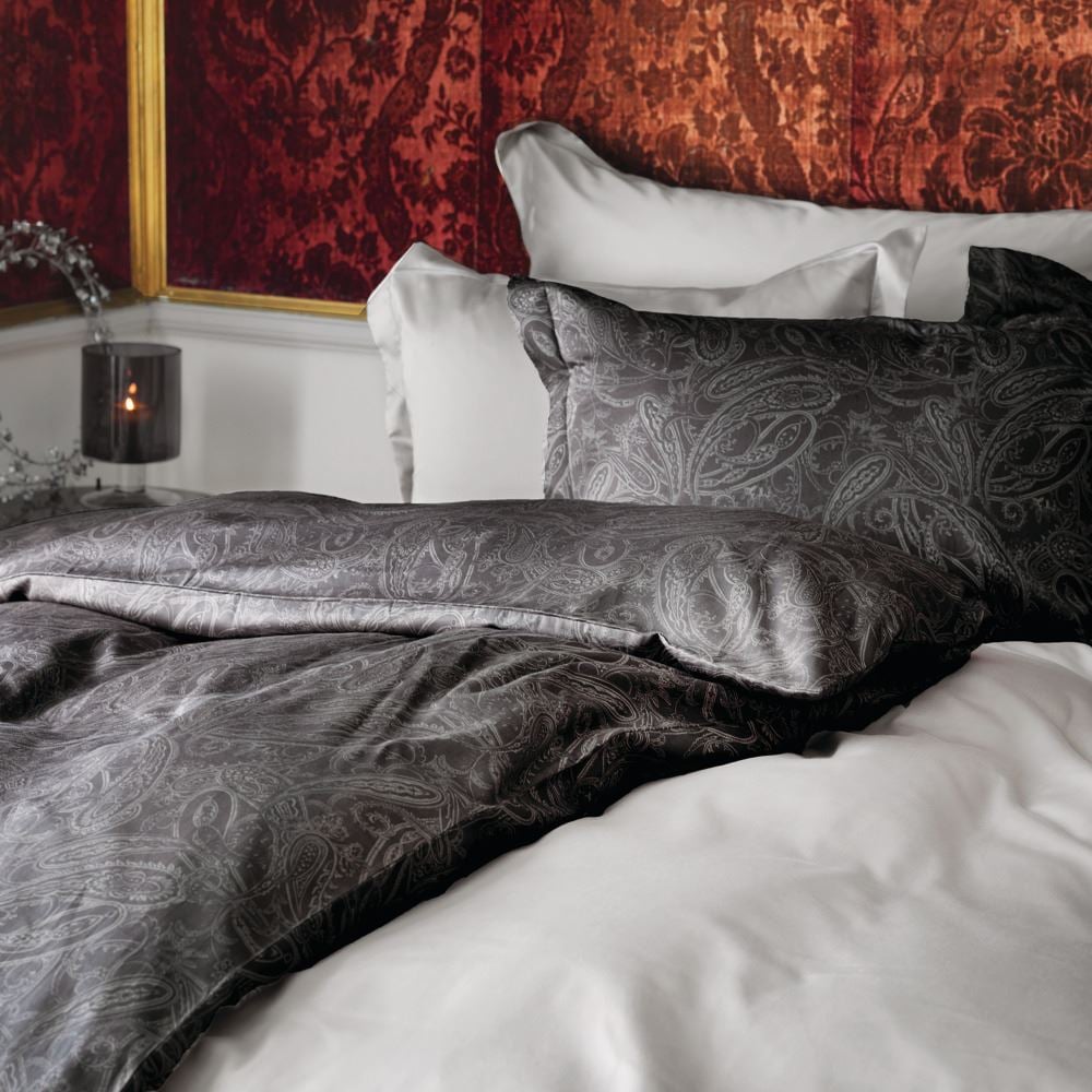 Påslakanset i egyptisk bomull satin grå - 3