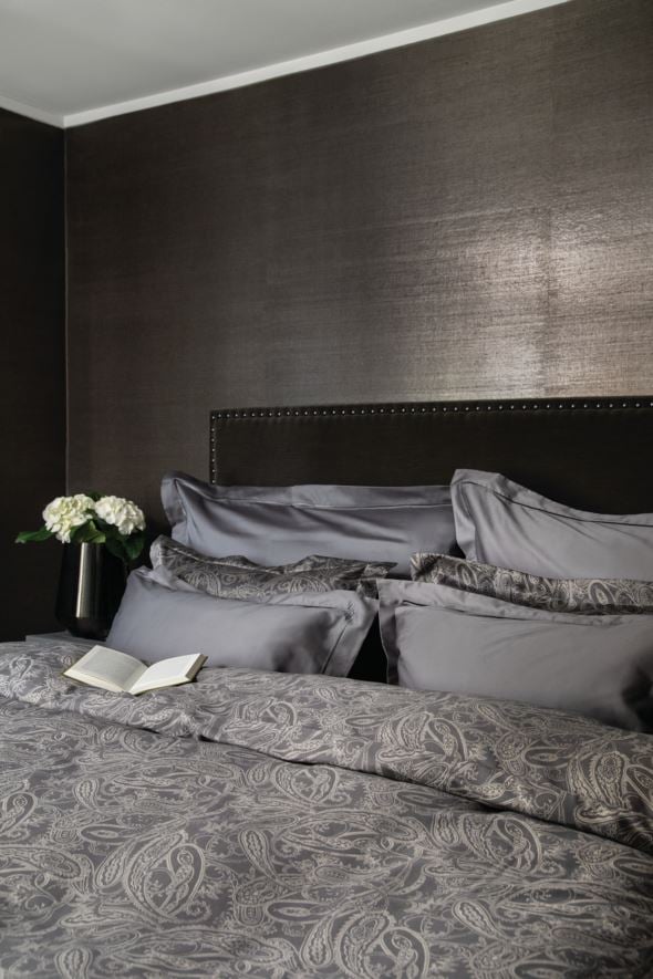 Påslakanset i egyptisk bomull satin grå - 3