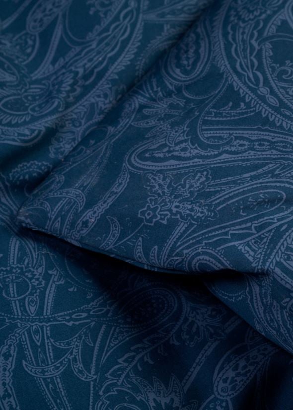 Påslakanset i egyptisk bomull satin dimblå - 3