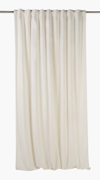 Mali sammet gardin offwhite