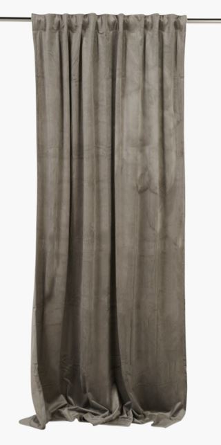 Hemtex | Mali Sammet Gardin Taupe - 135x240 Cm
