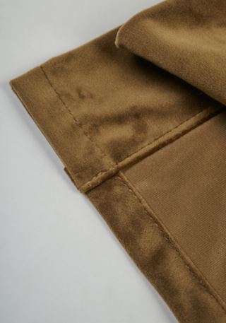 Mali sammet gardin cognac