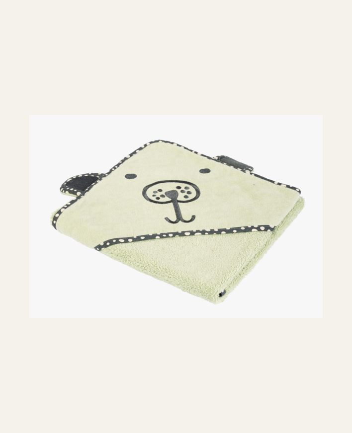 Badhandduk med huva lindblomsgrön - 80x80 cm lindblomsgrön - 1