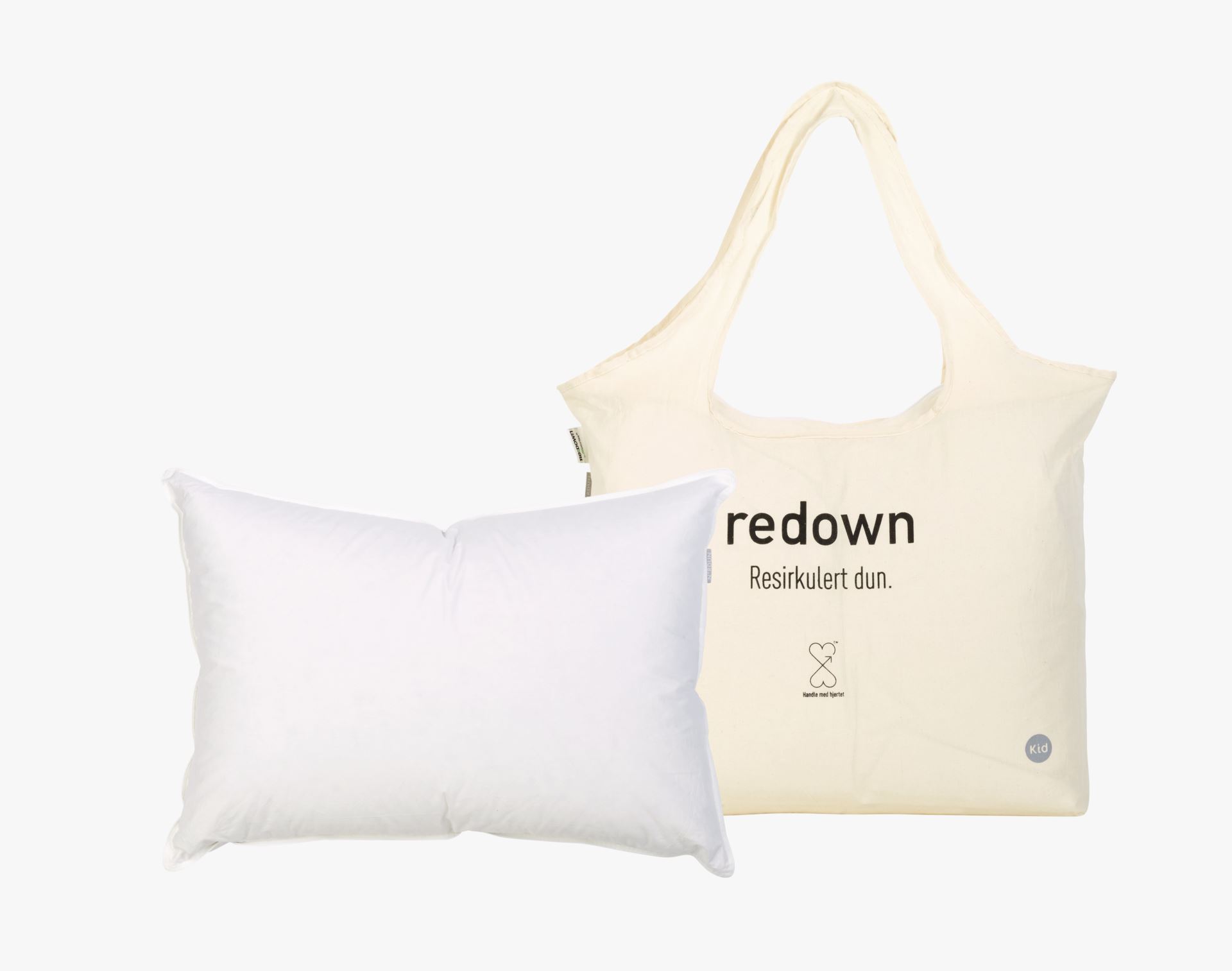 Medelhög dunkudde vit - 3
