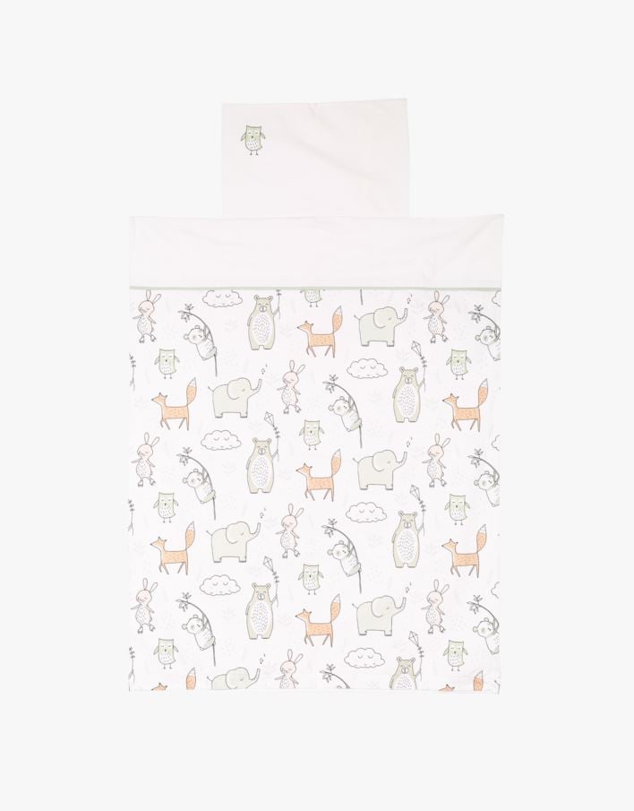 Flanell påslakanset multi - 100x130 cm multi - 1