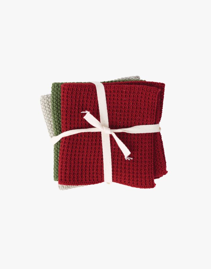 Tvättlapp multi/röd - 26x26 cm multi/röd - 1