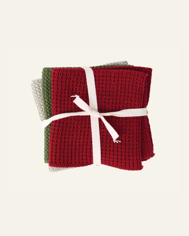 Tvättlapp multi/röd - 26x26 cm multi/röd - 1