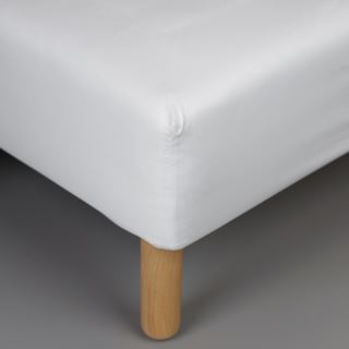 Egyptian cotton dra-på-lakan vit
