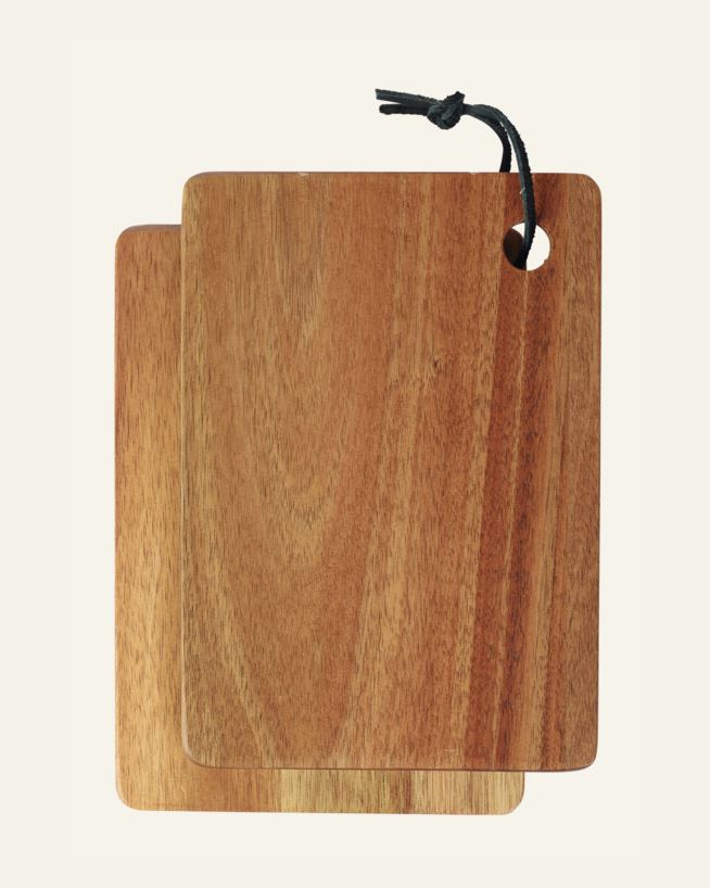 2 stycken skärbrädor natur - 20x14 cm natur - 1