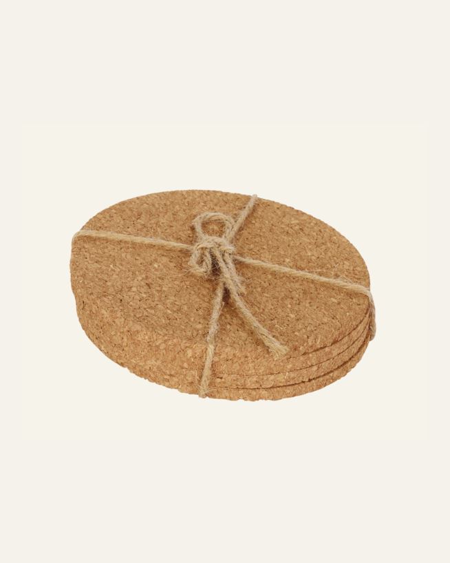 Glasunderlägg natur - ø 10 cm natur - 1