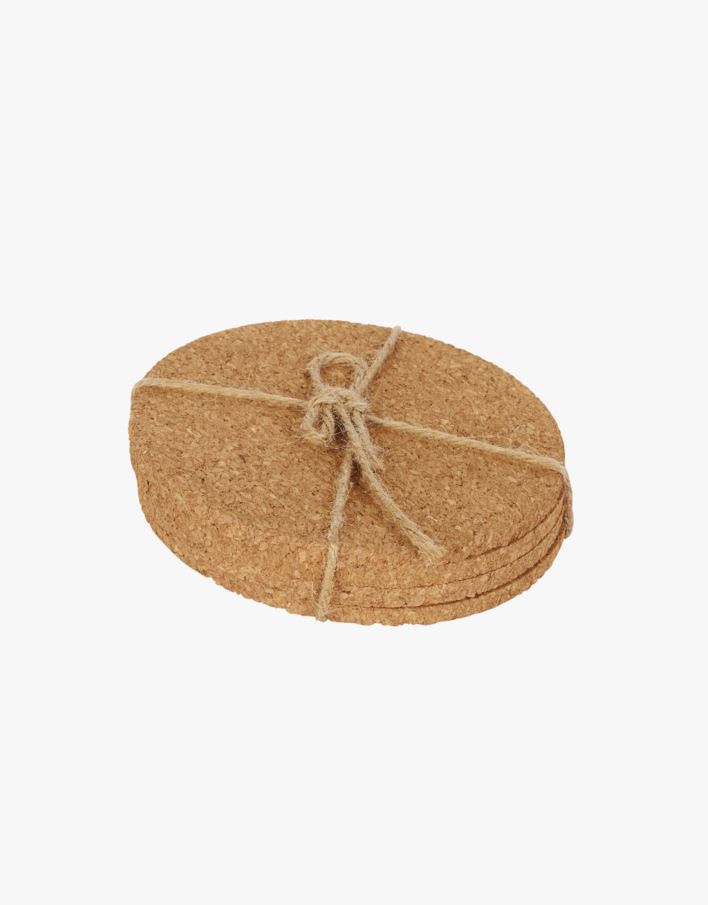 Glasunderlägg natur - ø 10 cm natur - 1