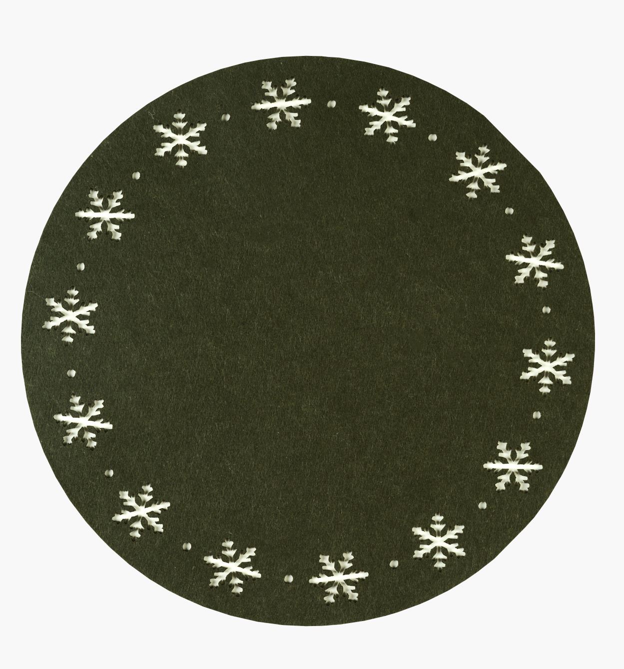 Bordstablett grön - ø38 cm grön - 1