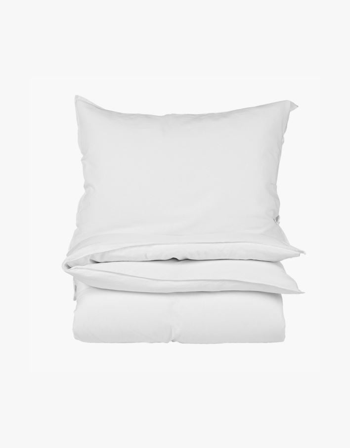 Påslakanset i linne & bomull vit - 150x210 cm vit - 1