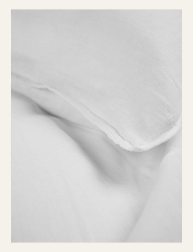 Påslakanset i linne & bomull vit - 2