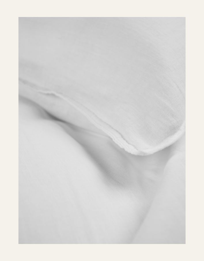 Påslakanset i linne & bomull vit - 2
