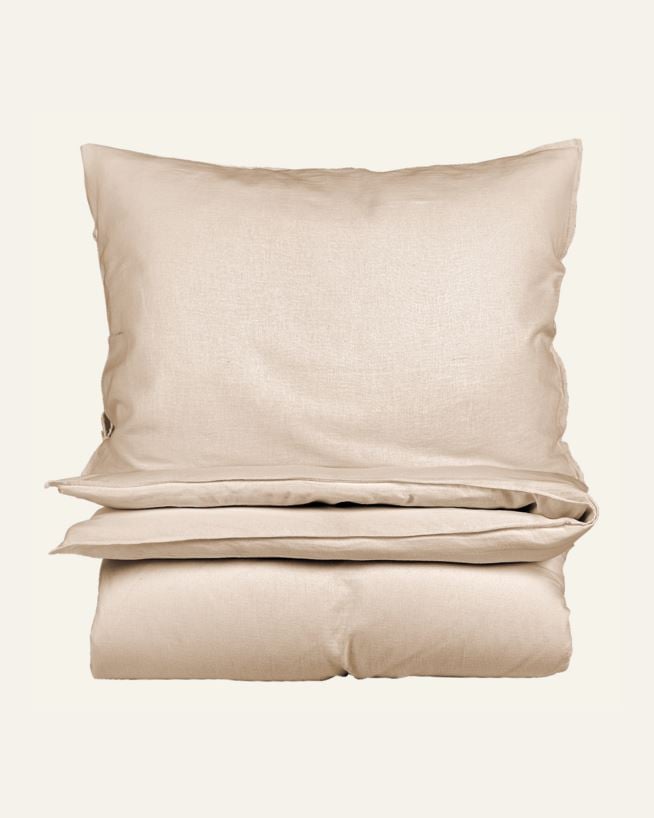 Påslakanset i linne & bomull natur - 150x210 cm natur - 1
