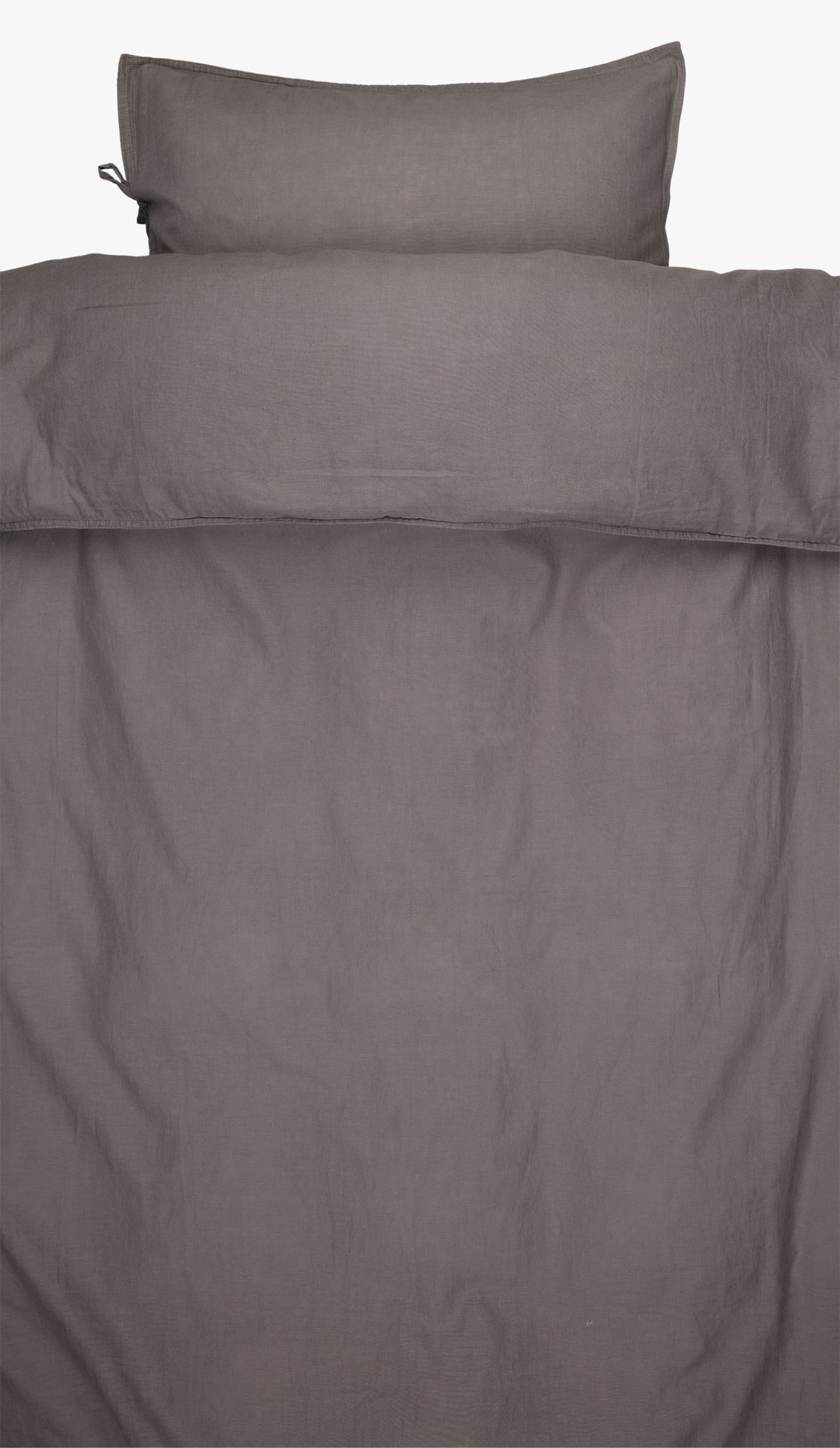 Påslakanset i linne & bomull mörkgrå - 2