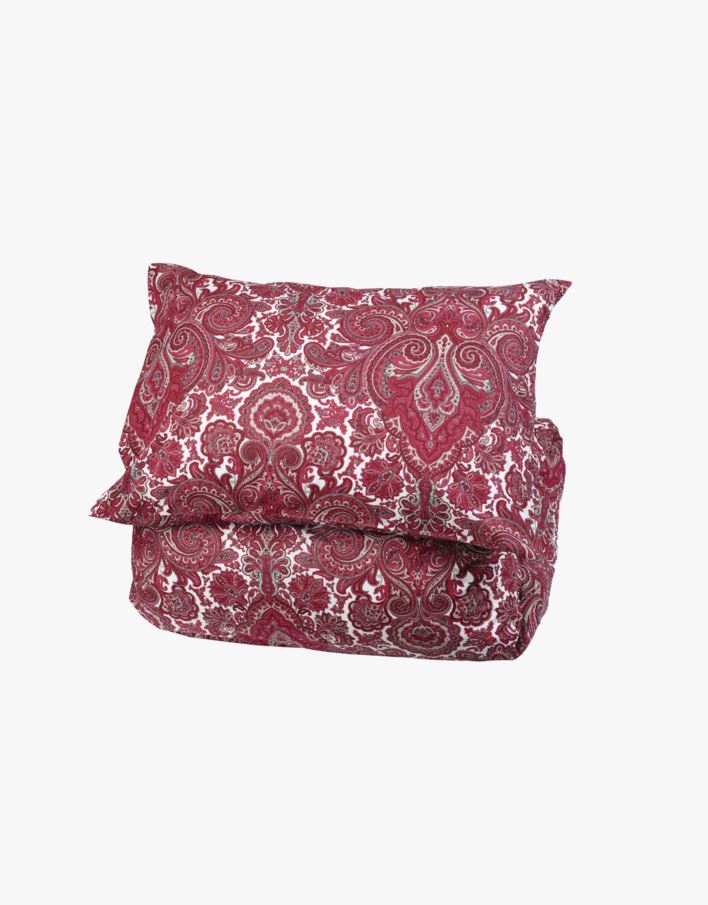Tinden påslakanset i percale röd - 150x210 cm röd - 1