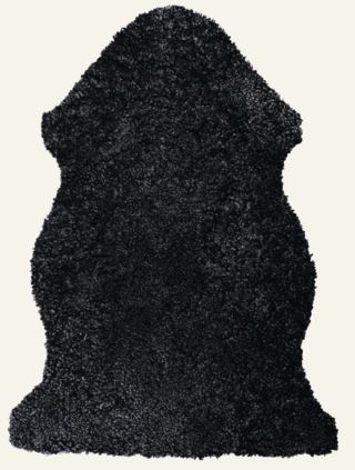 Curly fårskinn mörkgrå