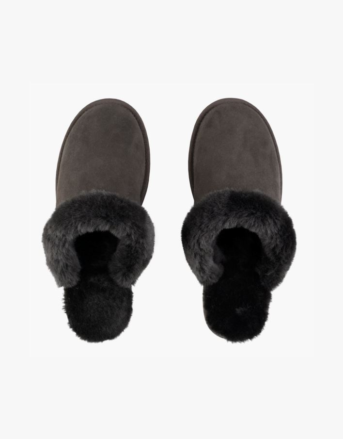 Fårskinnstofflor mörkbrun - 37/38 mörkbrun - 1