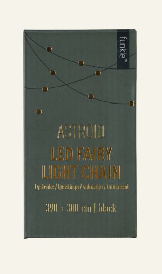 Astroid led-ljusslinga svart
