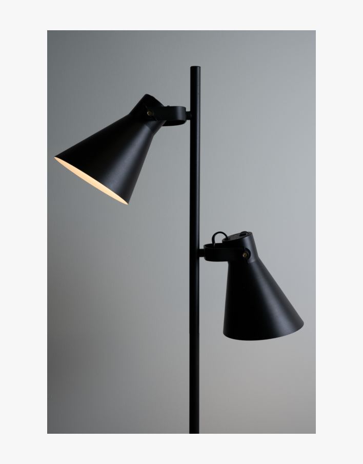 Golvlampa svart - ø16x154 cm svart - 1