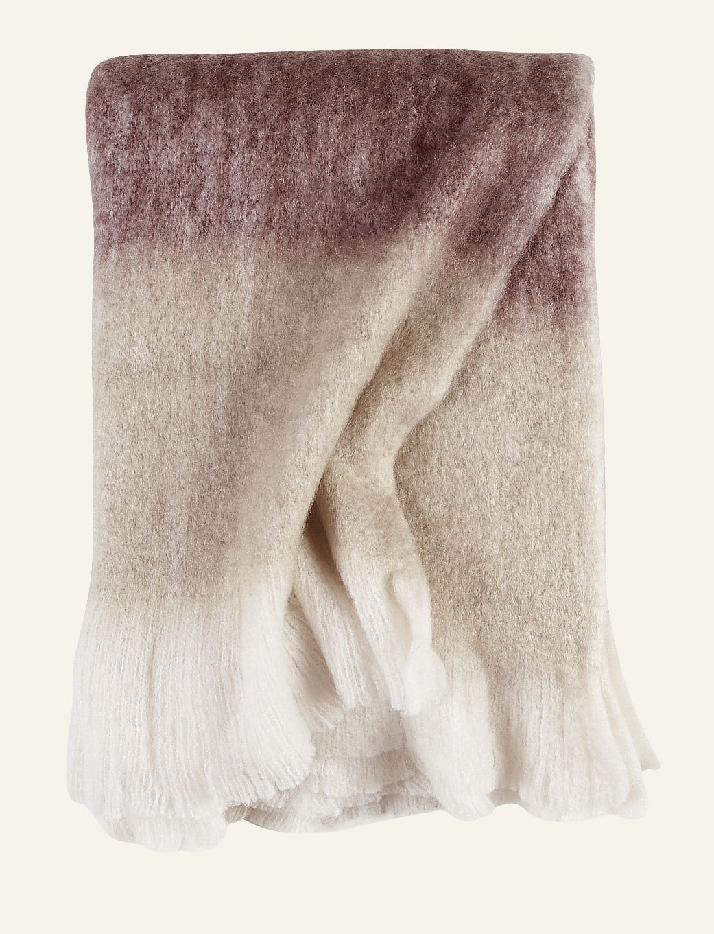 Alba stripe pläd röd - Hemtex