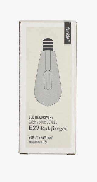 Funkle | Smoked Decor E27 4w Ljuskälla Multi -