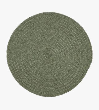 Jute bordstablett olivgrön