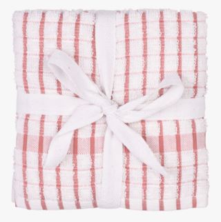 Tilde 2-pack kökshanddukar rosa