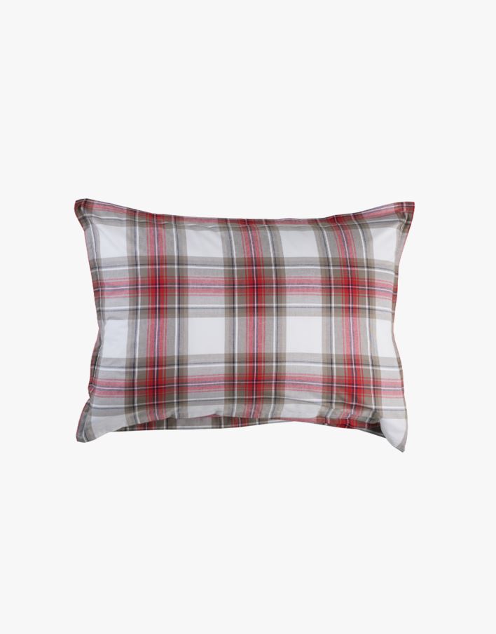 Örngott i garnfärgad bomull multi/grön - 70x100 cm multi/grön - 1