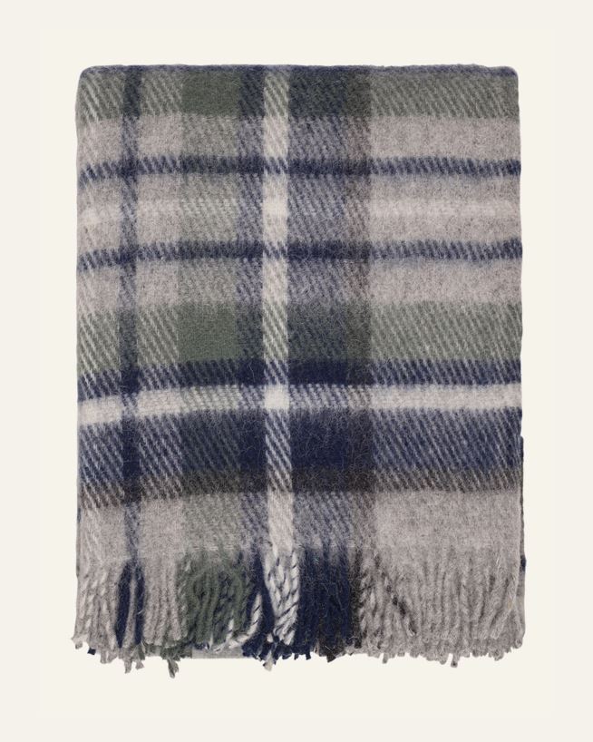 Ullpläd grön - 130x170 cm grön - 1