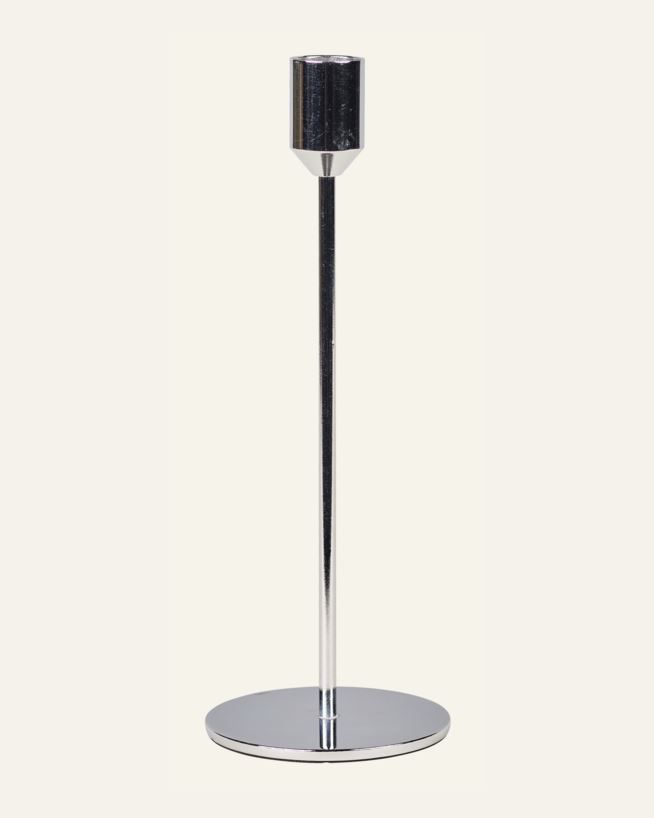 Ljusstake silver - 7,8x7,8x21,8 cm silver - 1