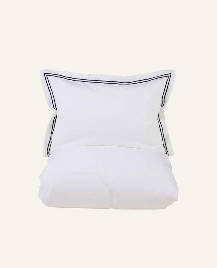 Påslakanset i percale vit - 150x210 cm/50x60 cm vit - 1