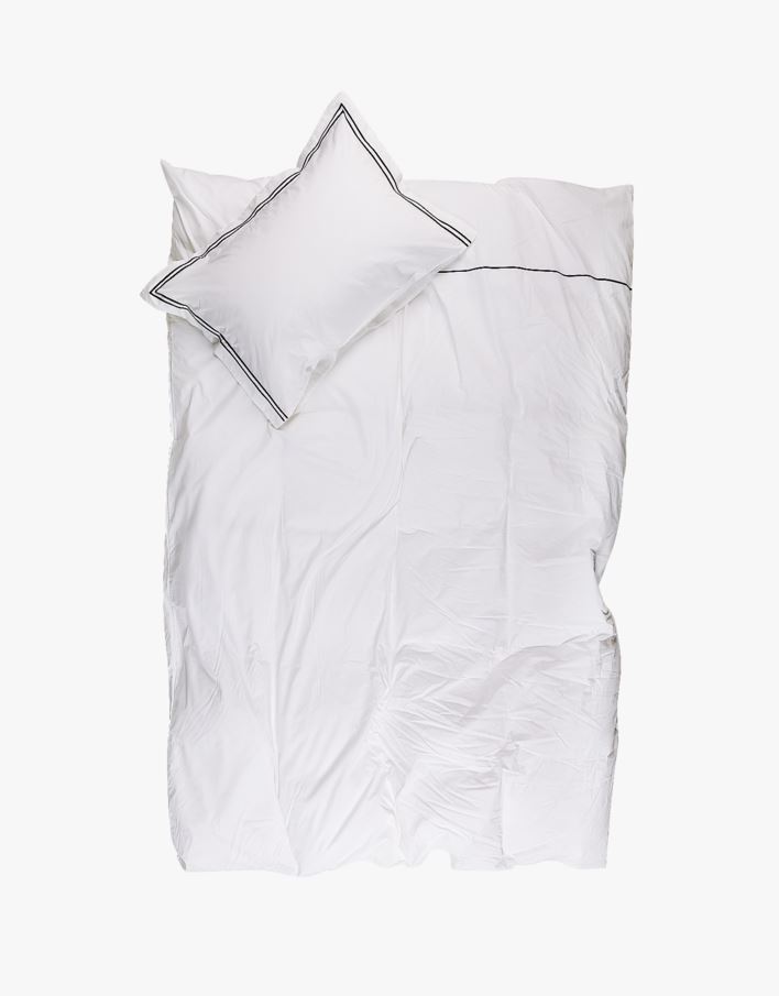 Påslakanset i percale vit - 150x210 cm vit - 1