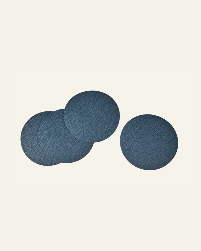 4-pack glasunderlägg blå - ø10 cm blå - 1