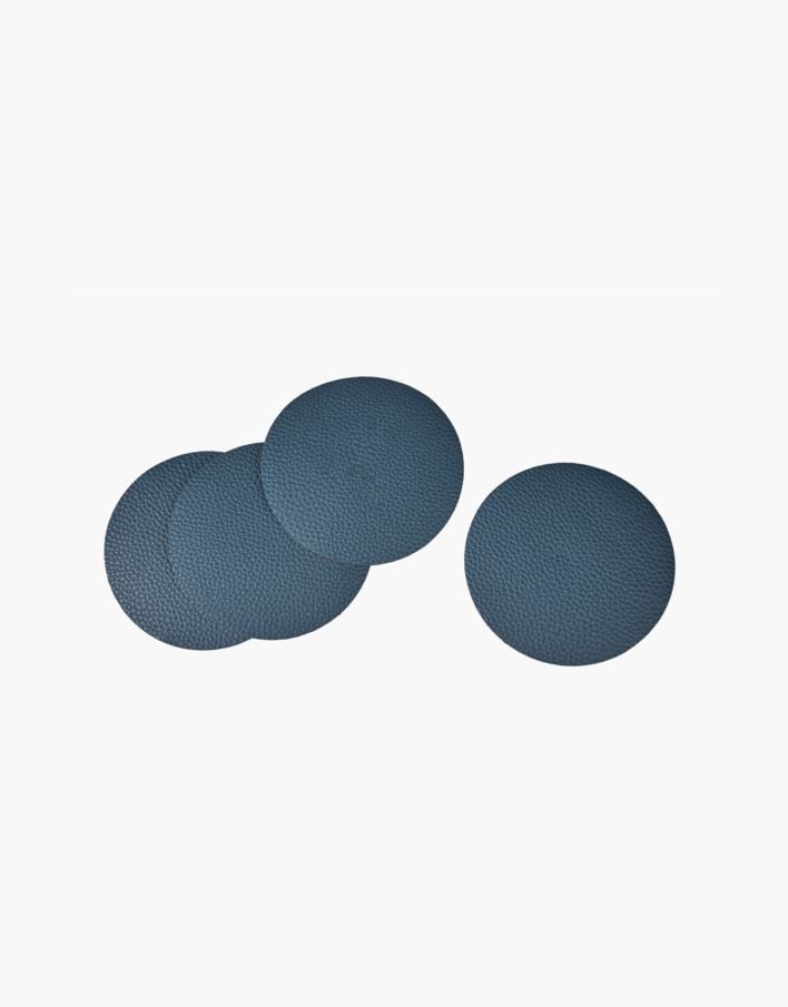 4-pack glasunderlägg blå - ø10 cm blå - 1