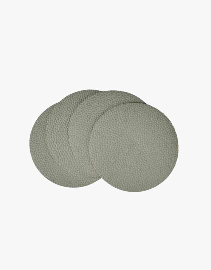4-pack glasunderlägg ljusgrön - ø10 cm ljusgrön - 1
