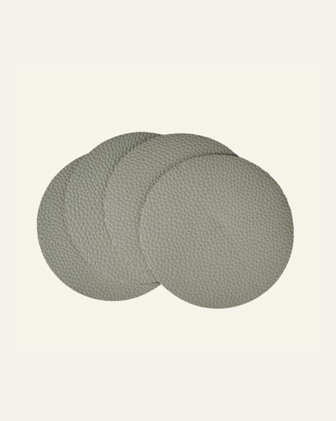 4-pack glasunderlägg ljusgrön - ø10 cm ljusgrön - 1