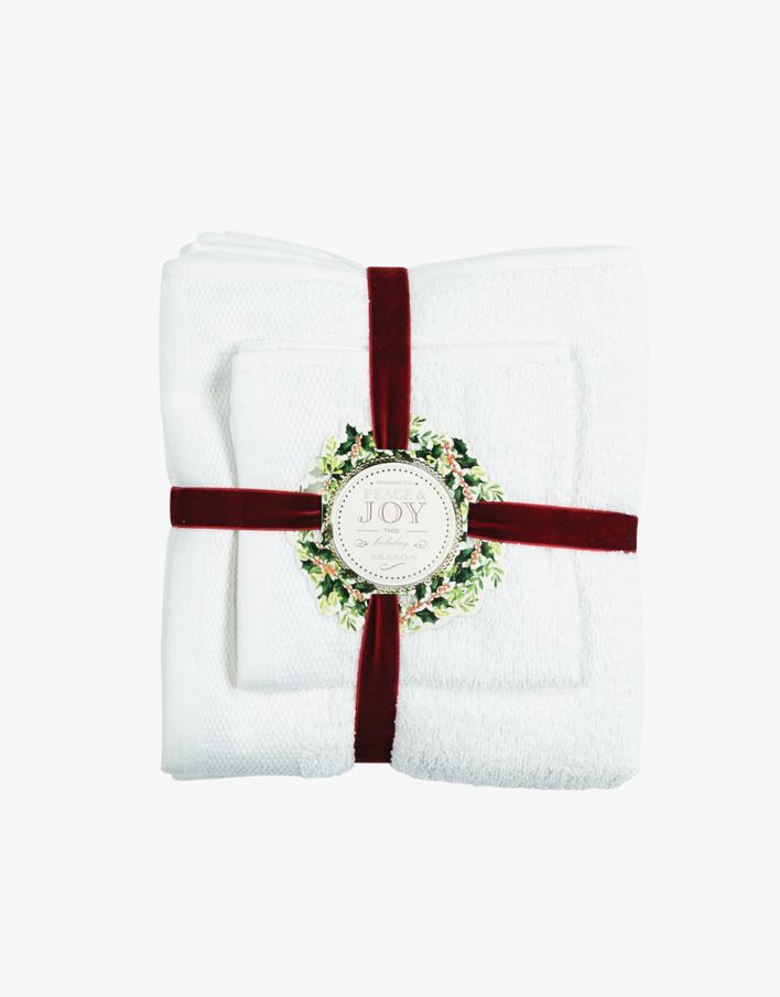 Joyful Holiday vit - 30x30cm/2x 50x90cm vit - 1