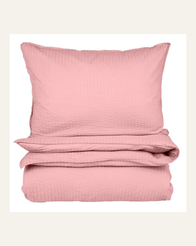 Påslakanset i bäckebölja puderrosa - 150x210 cm puderrosa - 1