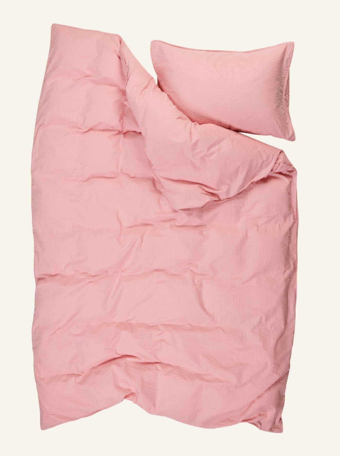 Påslakanset i bäckebölja puderrosa - 3