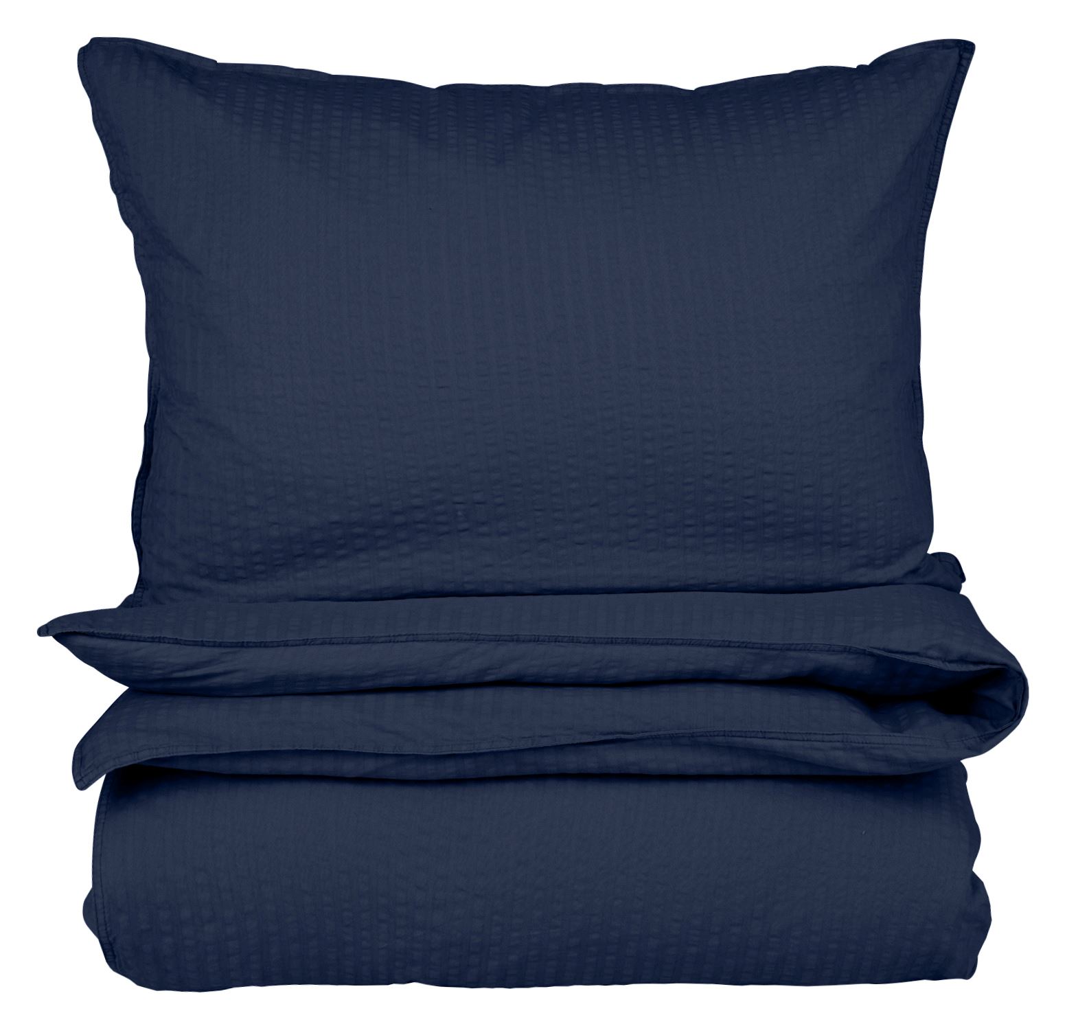 Påslakanset i bäckebölja mörkblå - 150x210 cm mörkblå - 1