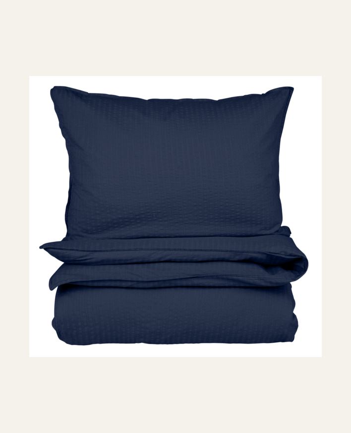 Påslakanset i bäckebölja mörkblå - 150x210 cm mörkblå - 1